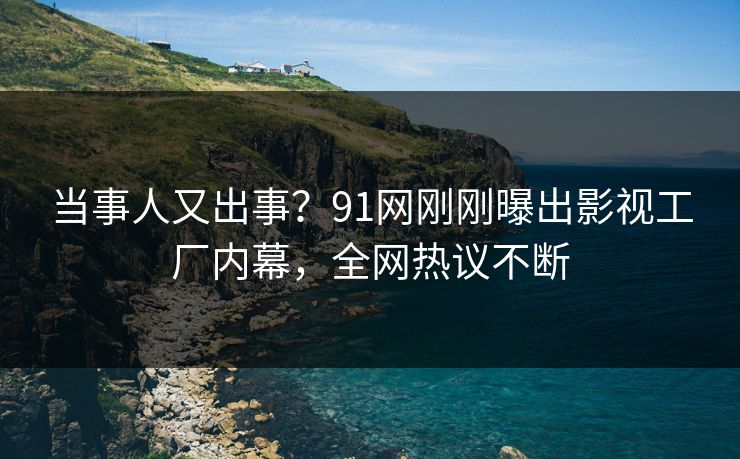 当事人又出事？91网刚刚曝出影视工厂内幕，全网热议不断
