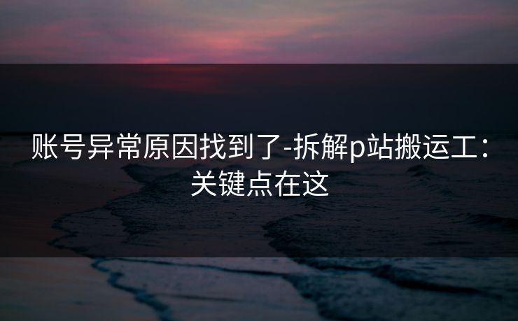 账号异常原因找到了-拆解p站搬运工：关键点在这