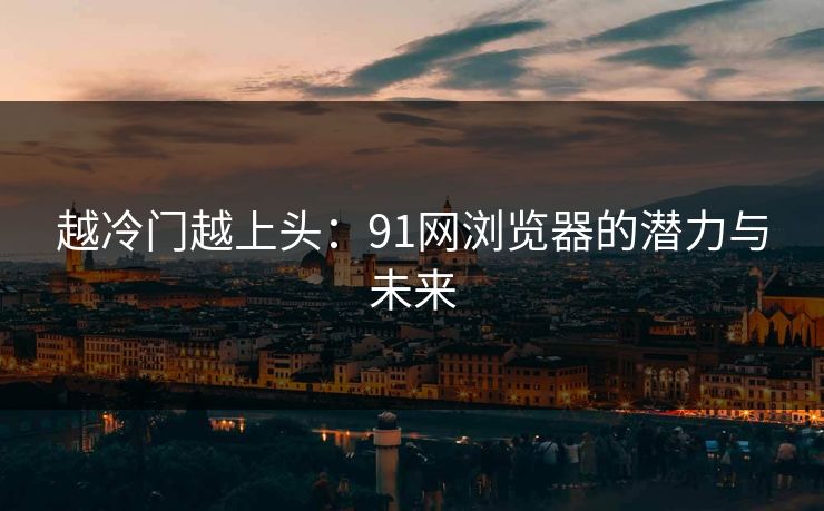 越冷门越上头：91网浏览器的潜力与未来